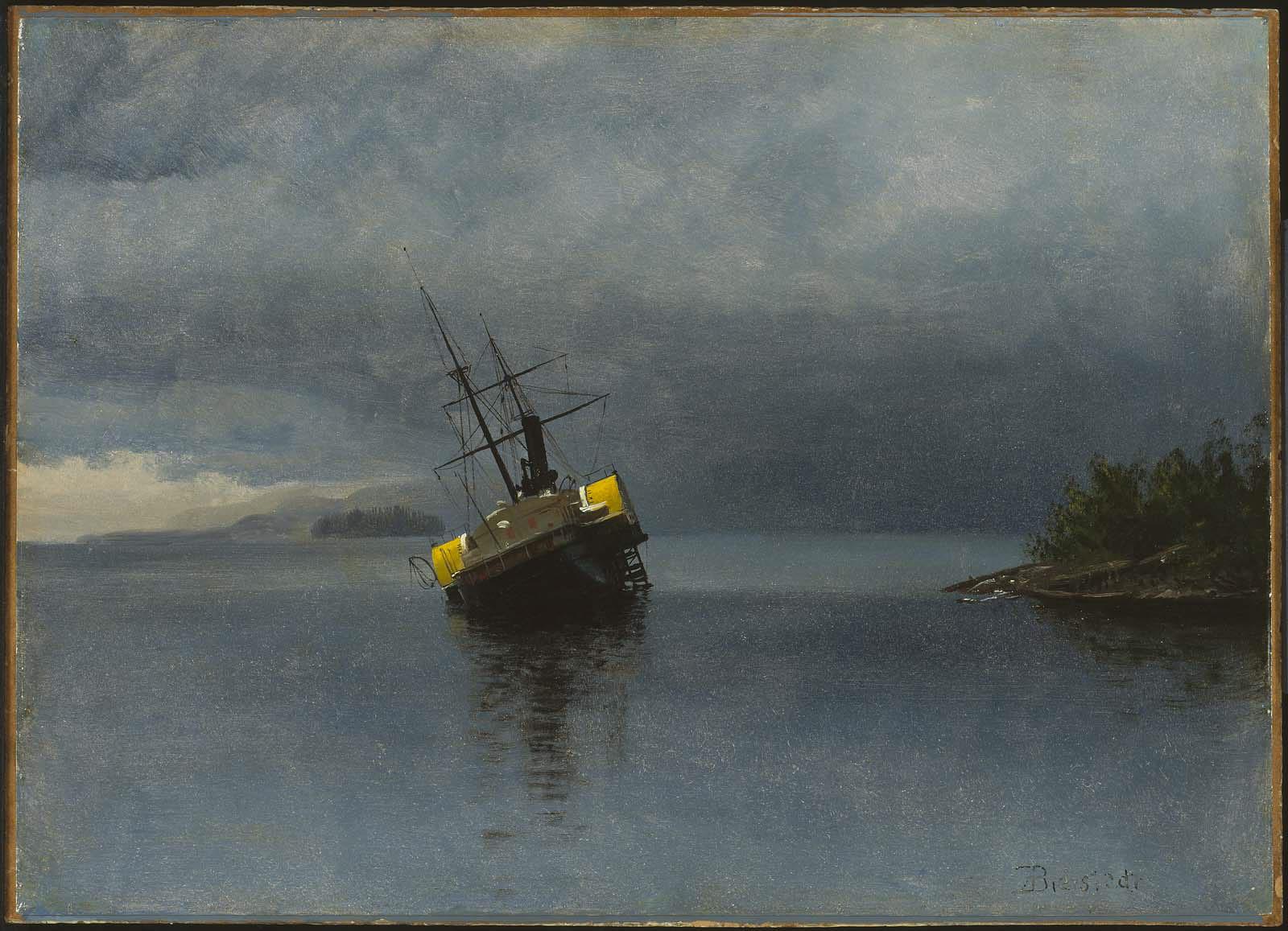 Wreck of the "Ancon" in Loring Bay, Alaska
