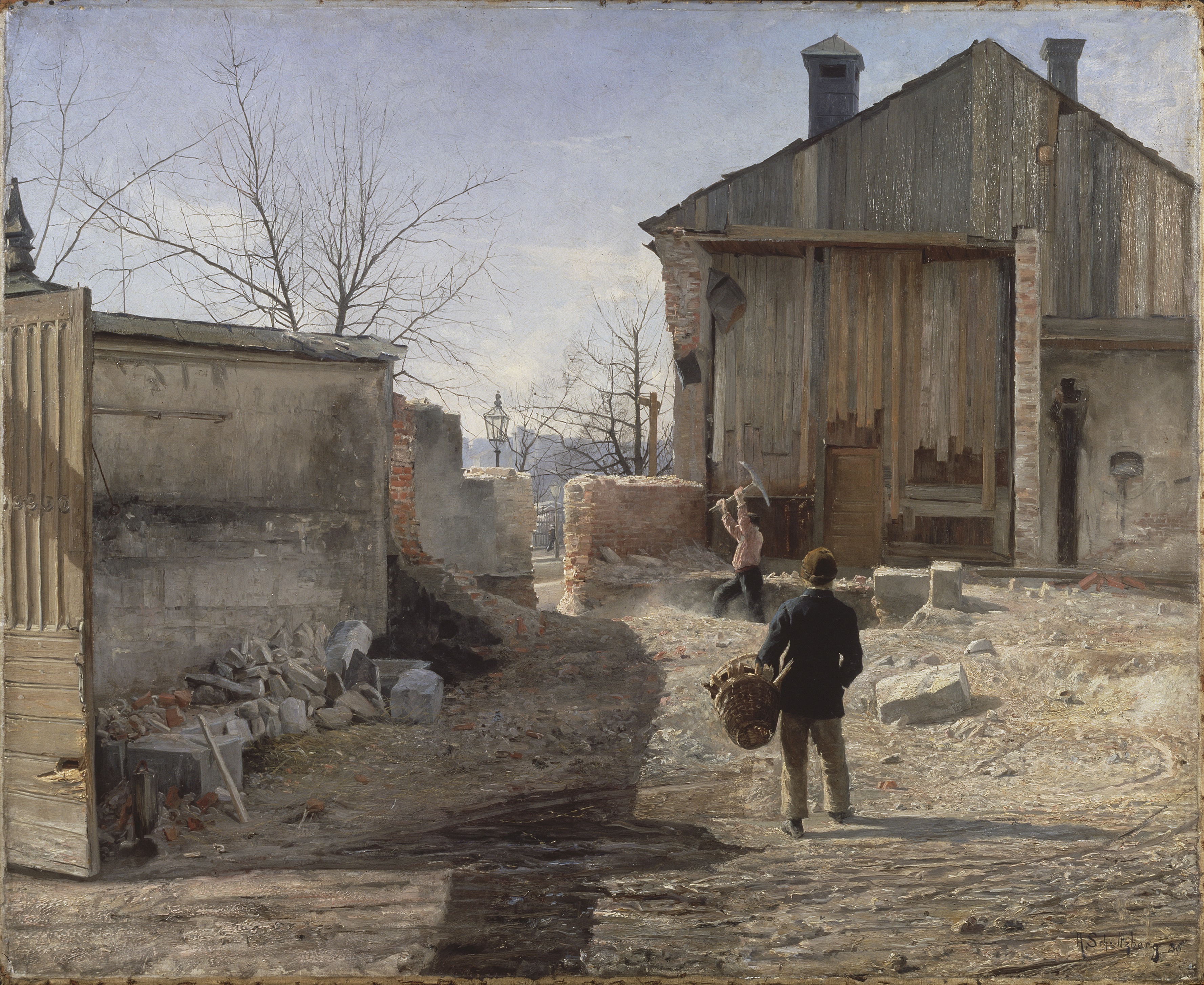 Demolishing the Old Orphanage, Stockholm