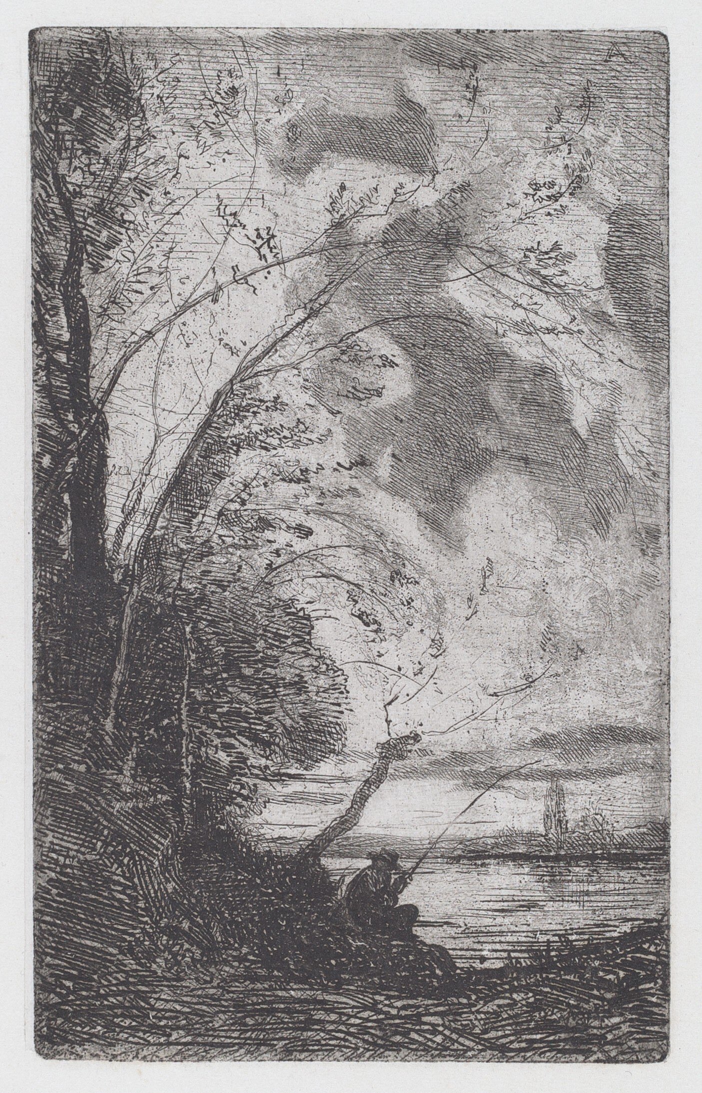 Fisherman on the Lakeshore (Pescatore sulla riva del lago)