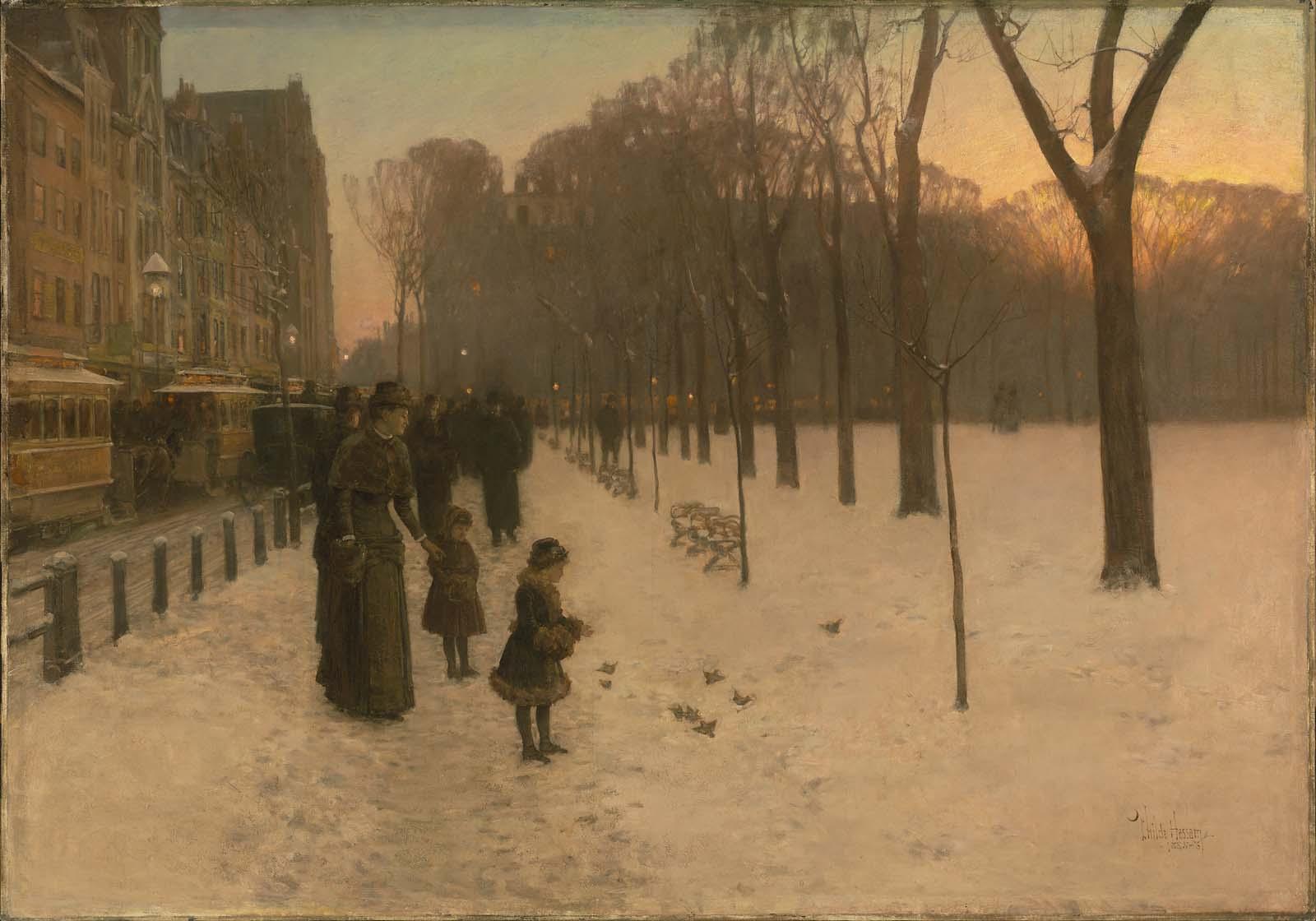 At Dusk (Boston Common at Twilight)
