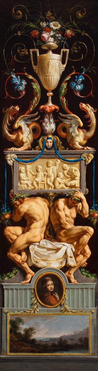 Study for a Composition with Ignudi and Grotesques and an Allegory of Painting