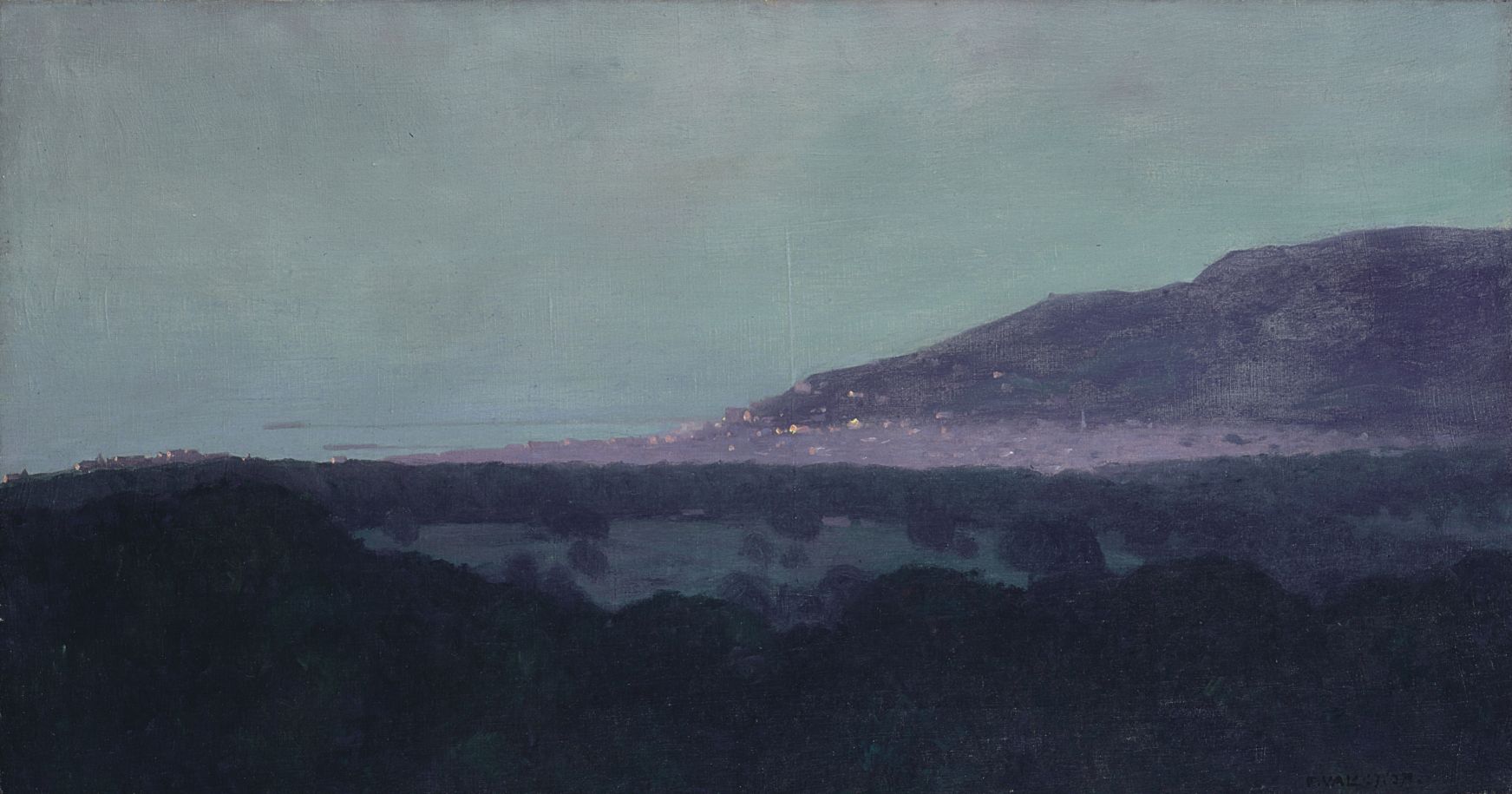View of Trouville in the evening