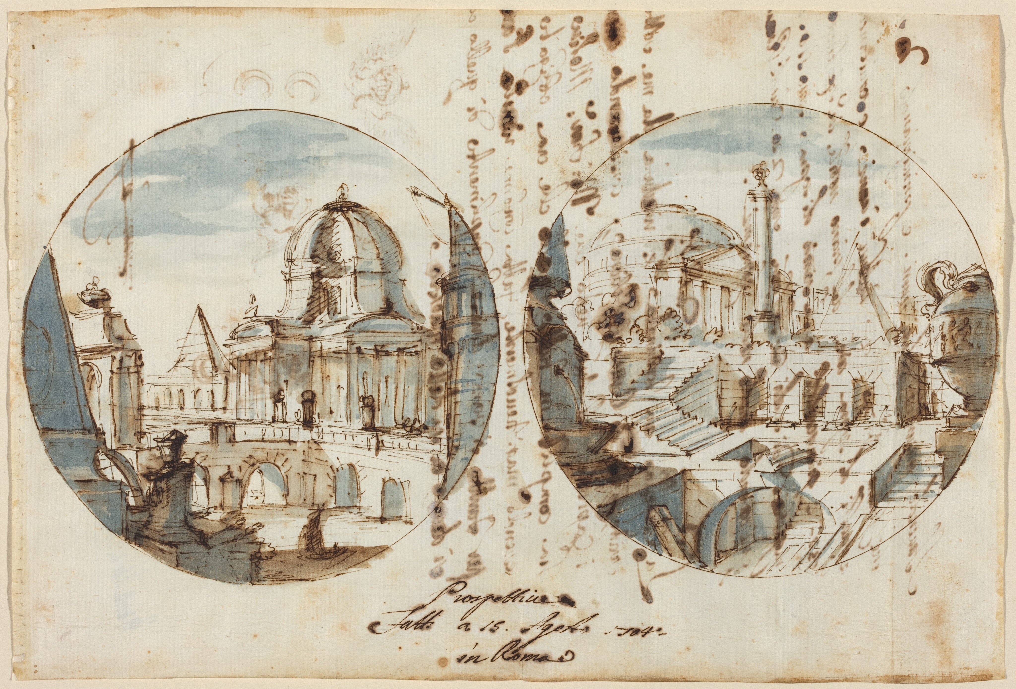 Architectural Fantasies with Temples and Pyramids