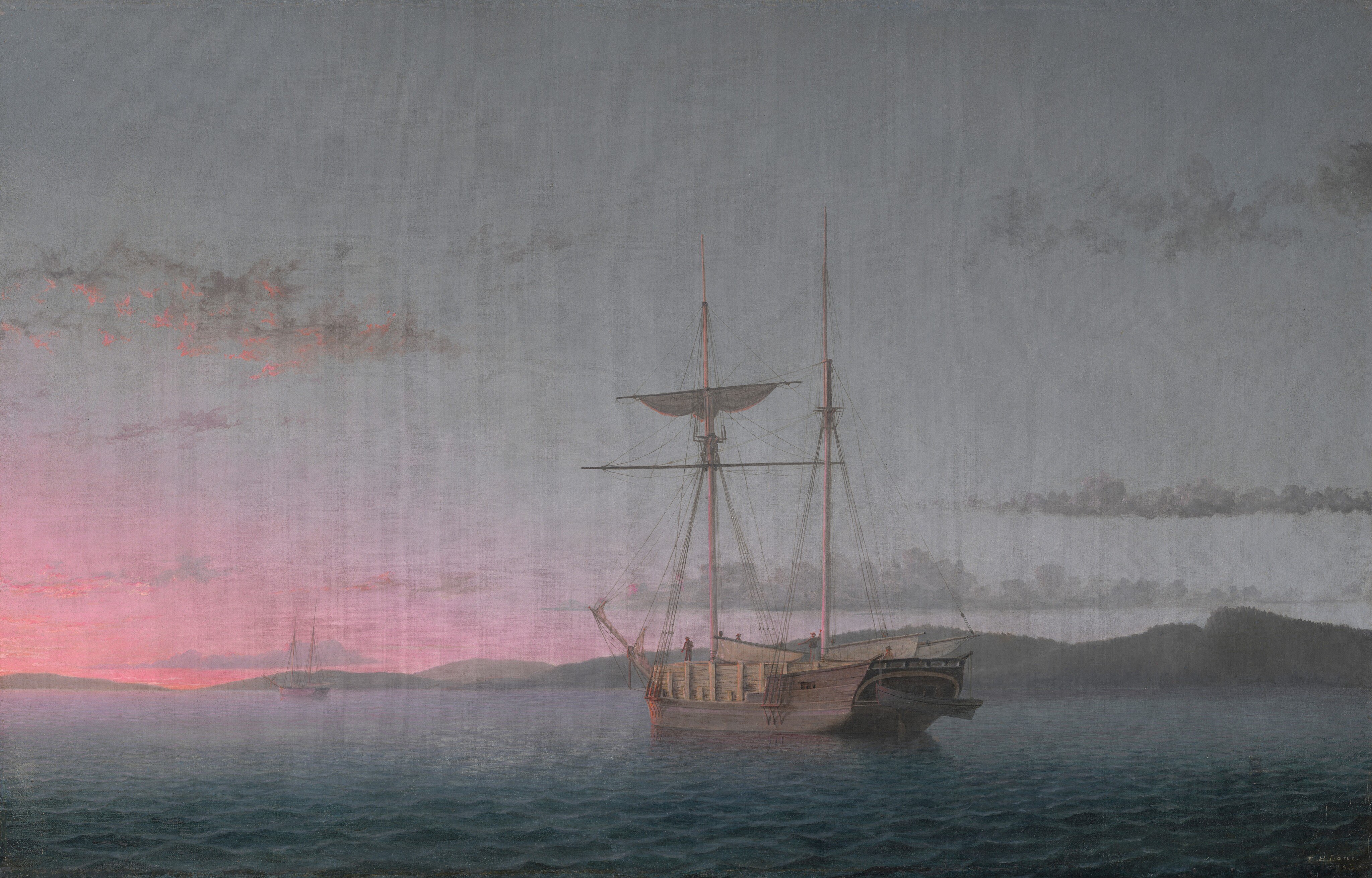 Lumber Schooners at Evening on Penobscot Bay