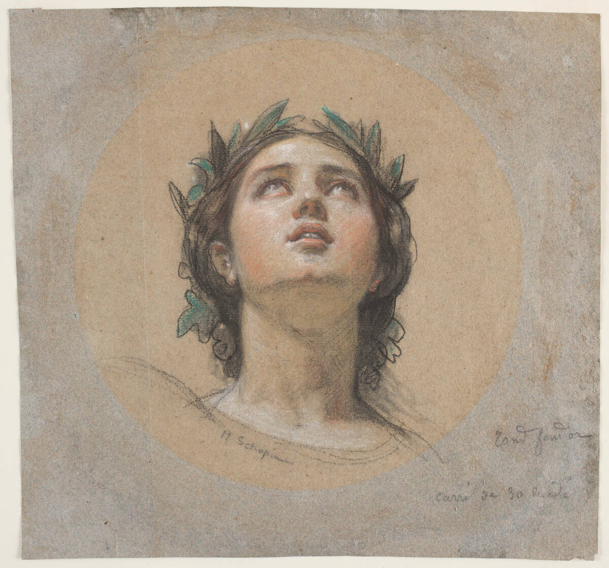 Muse With Her Eyes Raised