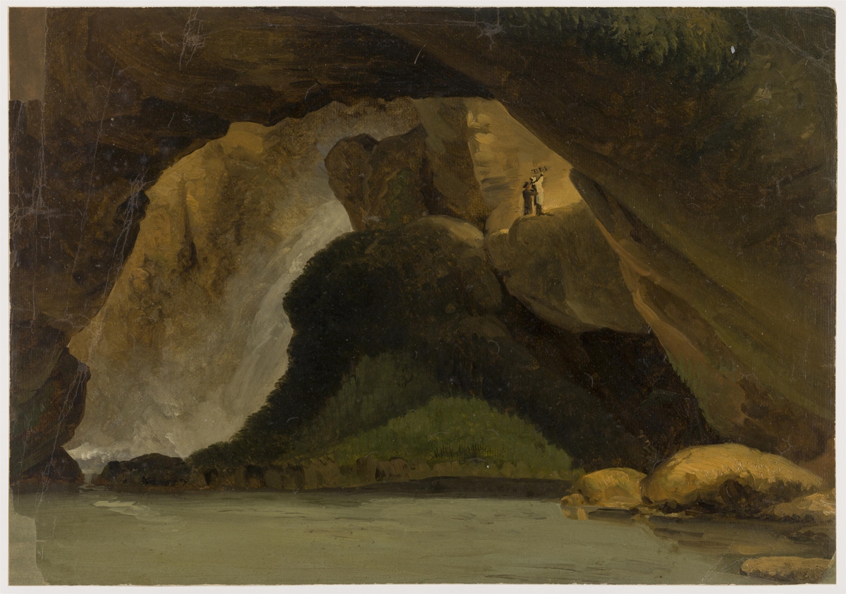 Interior of the Neptunus Grotto in Tivoli