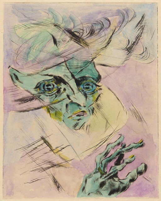 The Great Anxiety (Self-Portrait in Three-Quarter Profile to the Right)
